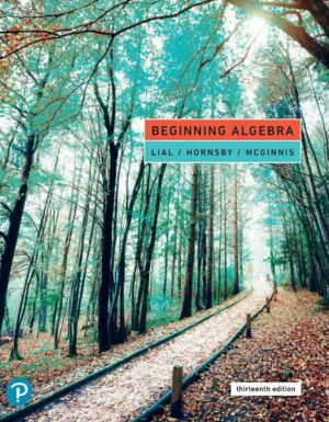 Beginning Algebra 13th 13E Margaret Lial