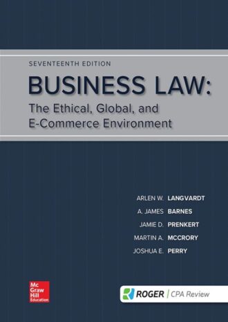 Business Law The E-Commerce Environment 17th 17E