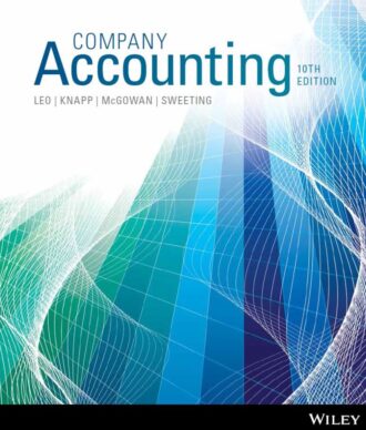 Solution Manual Company Accounting 10th 10E