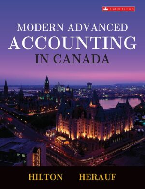 Modern Advanced Accounting in Canada 8th 8E