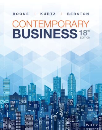 Contemporary Business 18th 18E David Kurtz Susan Berston