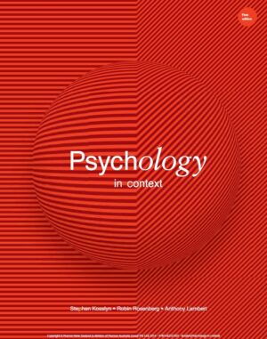 Psychology in Context 1st 1E Stephen Kosslyn Robin Rosenberg