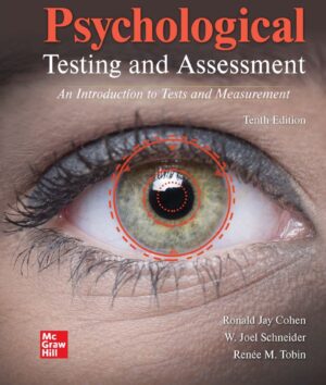 Psychological Testing and Assessment 10th 10E Ronald Jay Cohen