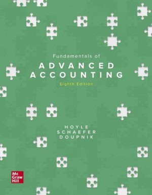 Fundamentals of Advanced Accounting 8th 8E Joe Hoyle