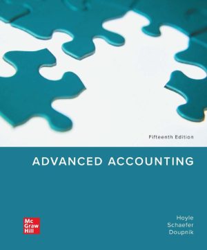 Advanced Accounting 15th 15E Joe Hoyle Thomas Schaefer