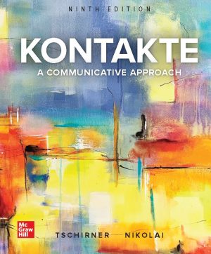 Kontakte A Communicative Approach 9th 9E Erwin Tschirner