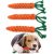3 Pcs Dog Woven Cotton Rope Toy Funny Carrot Shape Pet Supplies